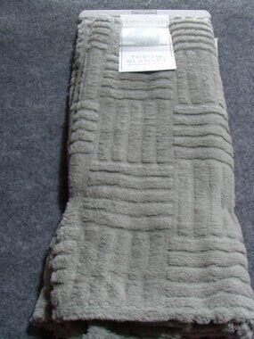 Salon de maison super soft throw blanket  gray